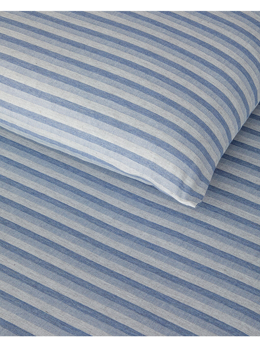 Elite Lines İpliği Boyalı Çift Kişilik Nevresim Takımı Lacivert-3