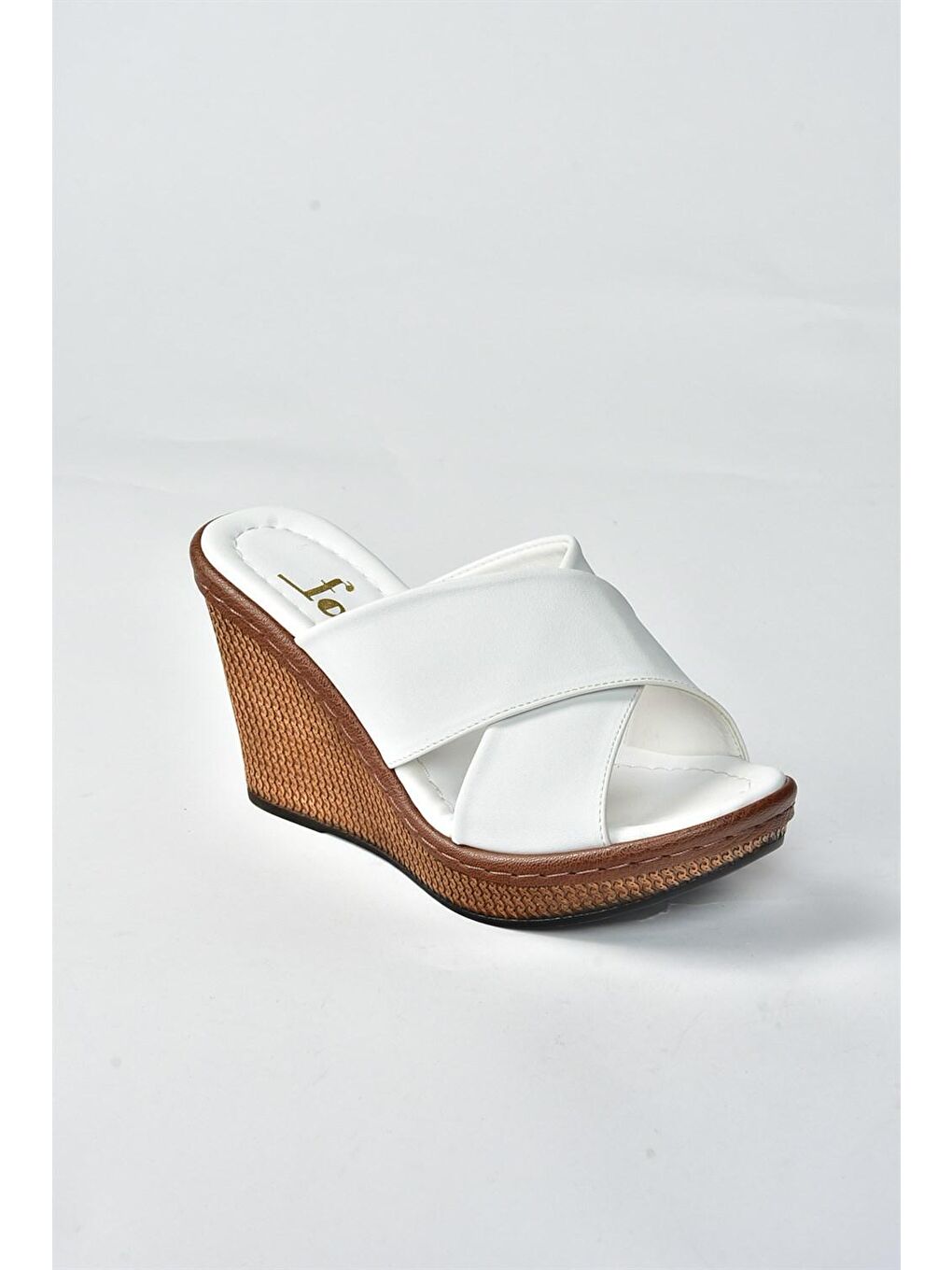 K674041009 Beyaz Kadın Terlik-3