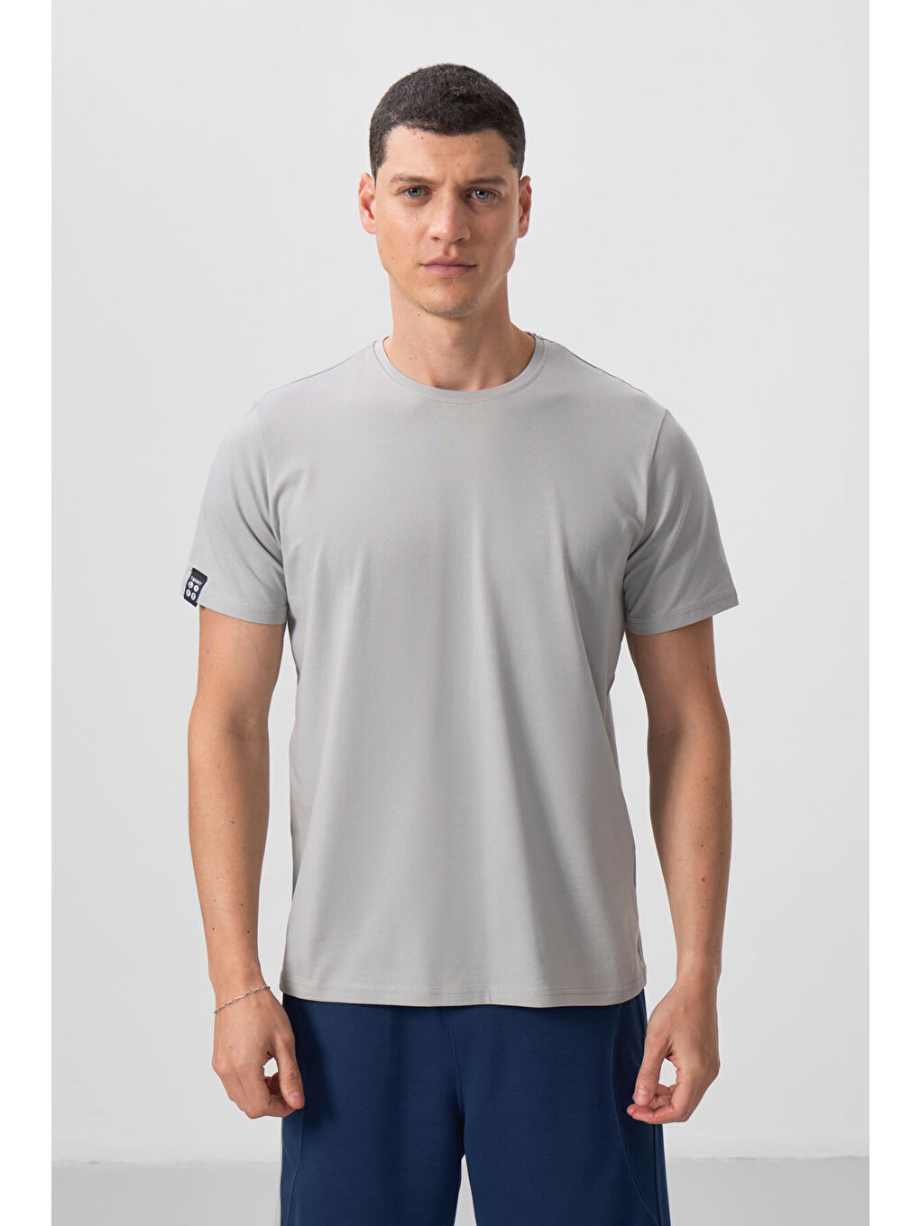 Standart Fit Basic O Yaka 3lü Paket Siyah-Petrol-Taş Erkek T-Shirt - 87911-3