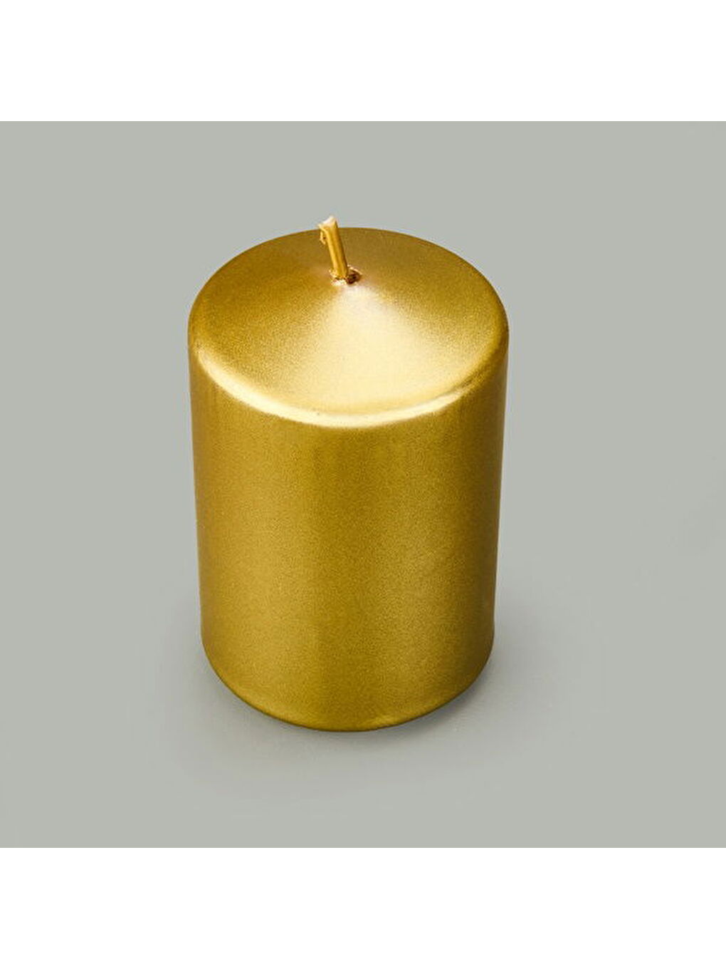 Sarı 2'li Baton Mum - Gold - 5x7 cm-2