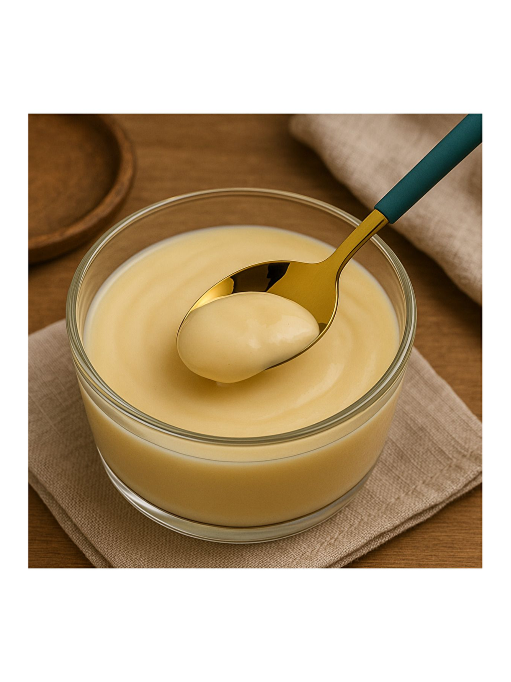 Sarı Parlak Gold Yeşil Tatlı Dondurma Kaşığı 6 Adet Kutulu Paslanmaz Çelik Kahvaltı Kaşık Seti Hediyelik-1