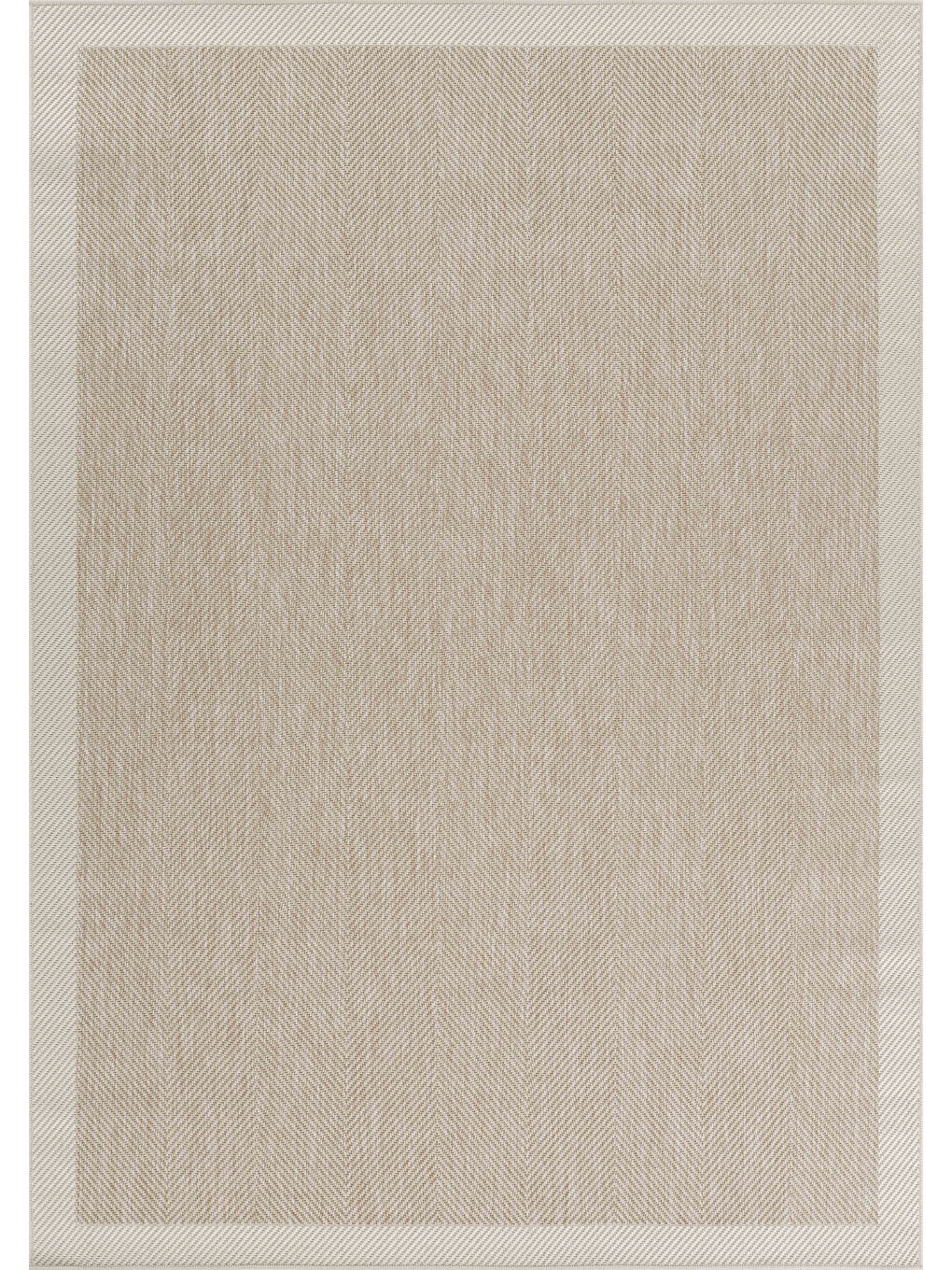 Sisalux 3085 Bej Krem Sisal Dokuma Jüt Kilim Hav Toz Vermez Halı Salon Mutfak Oda Halısı-60x100-5