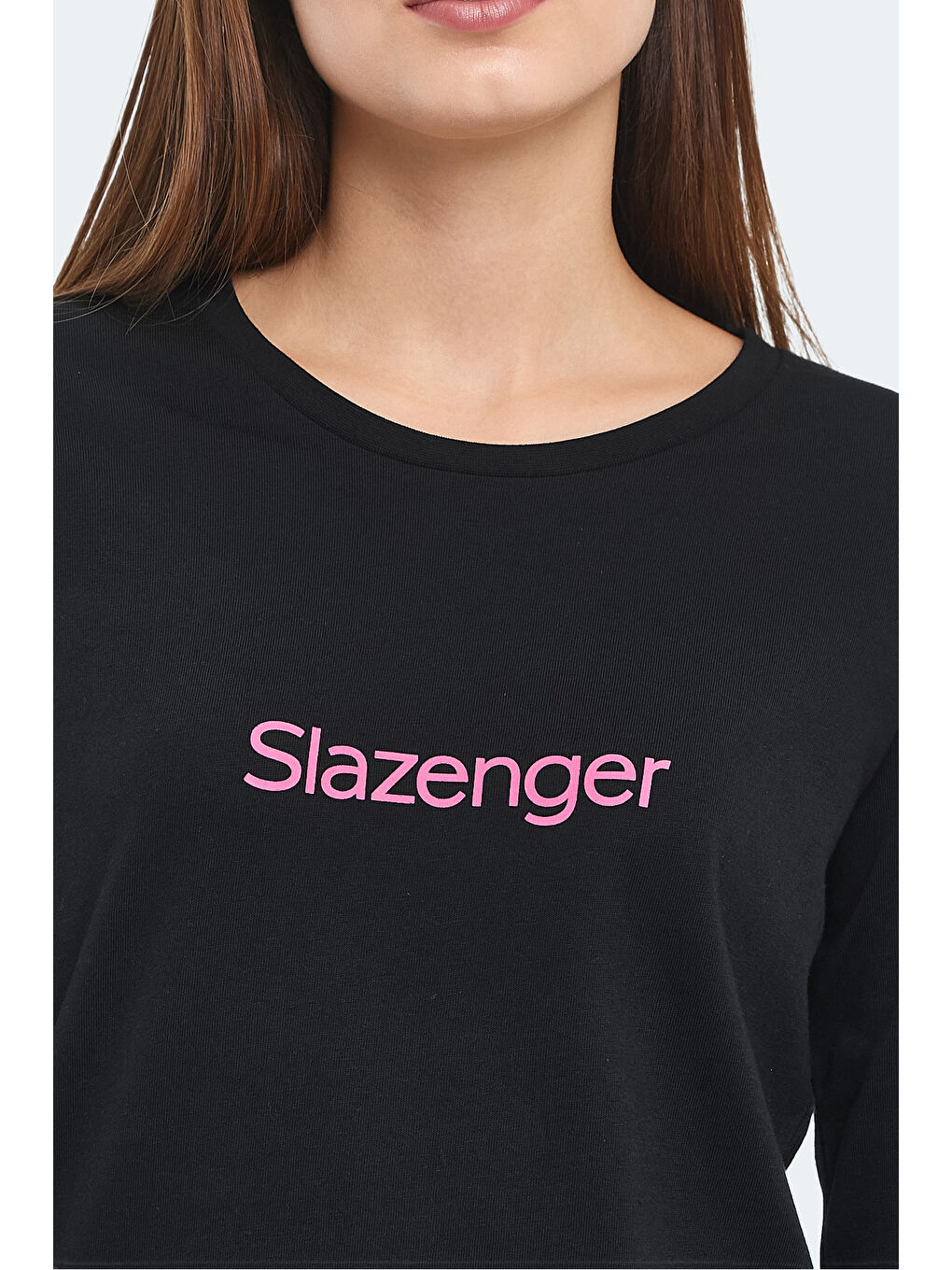 SLAZENGER PAOLINA IN Kadın Pijama Siyah / Fuşya - 5