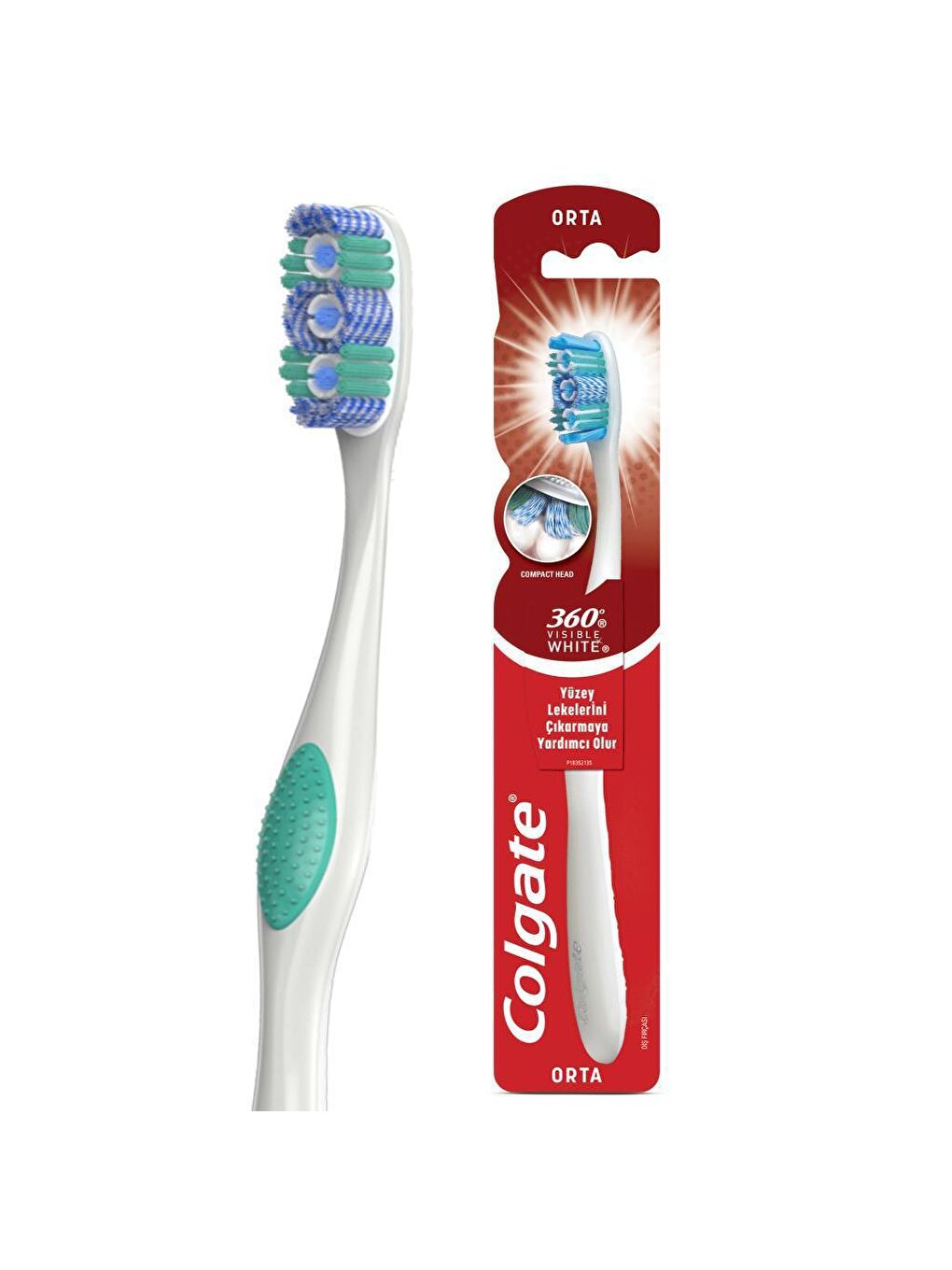 Colgate Beyaz Diş Macunu 125 ml, Orta Diş Fırçası, Palmolive Men Duş Jeli 500 ml + Duş Lifi&Fırça Kabı - 2