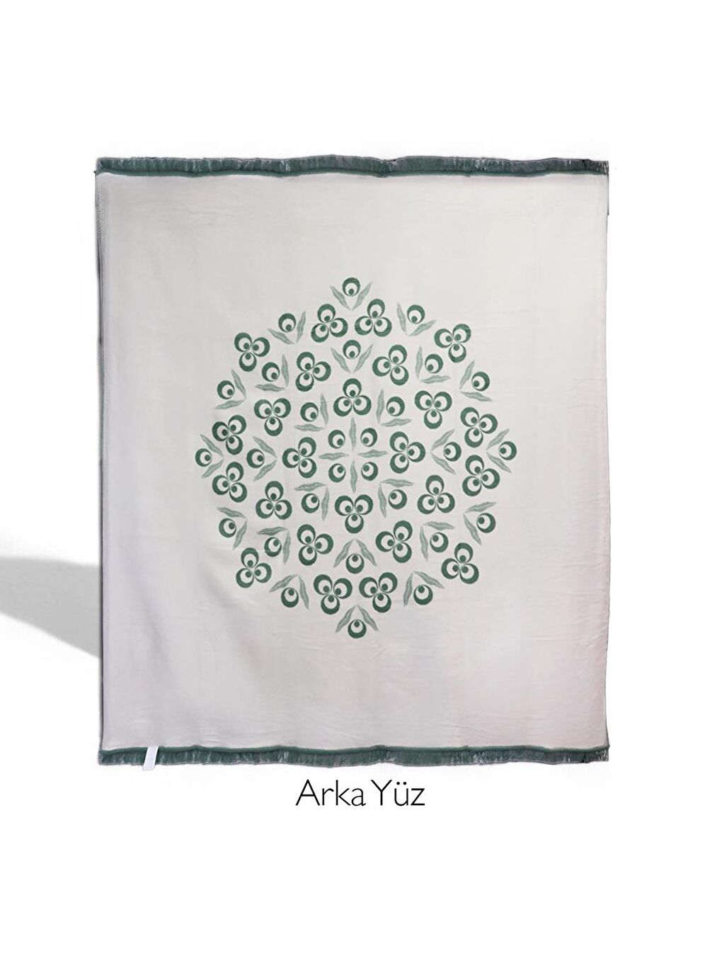 Karışık Çintemani Yeşil Çift Kişilik Battaniye 200 x 220 cm-3