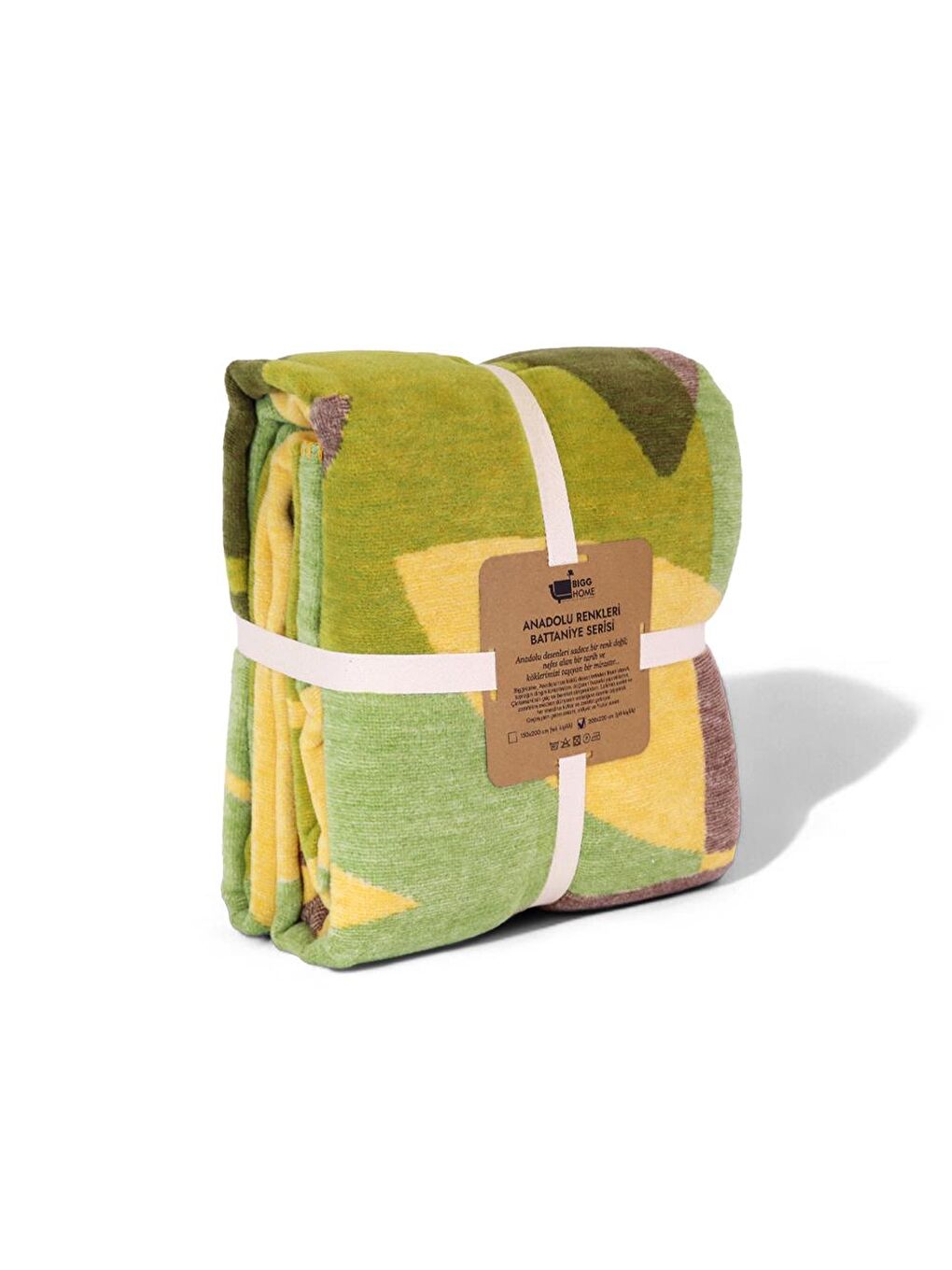 Karışık Botanik Çift Kişilik Battaniye 200 x 220 cm-1