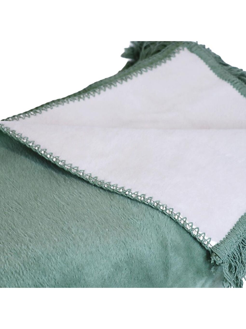 Karışık Çintemani Yeşil Çift Kişilik Battaniye 200 x 220 cm-5