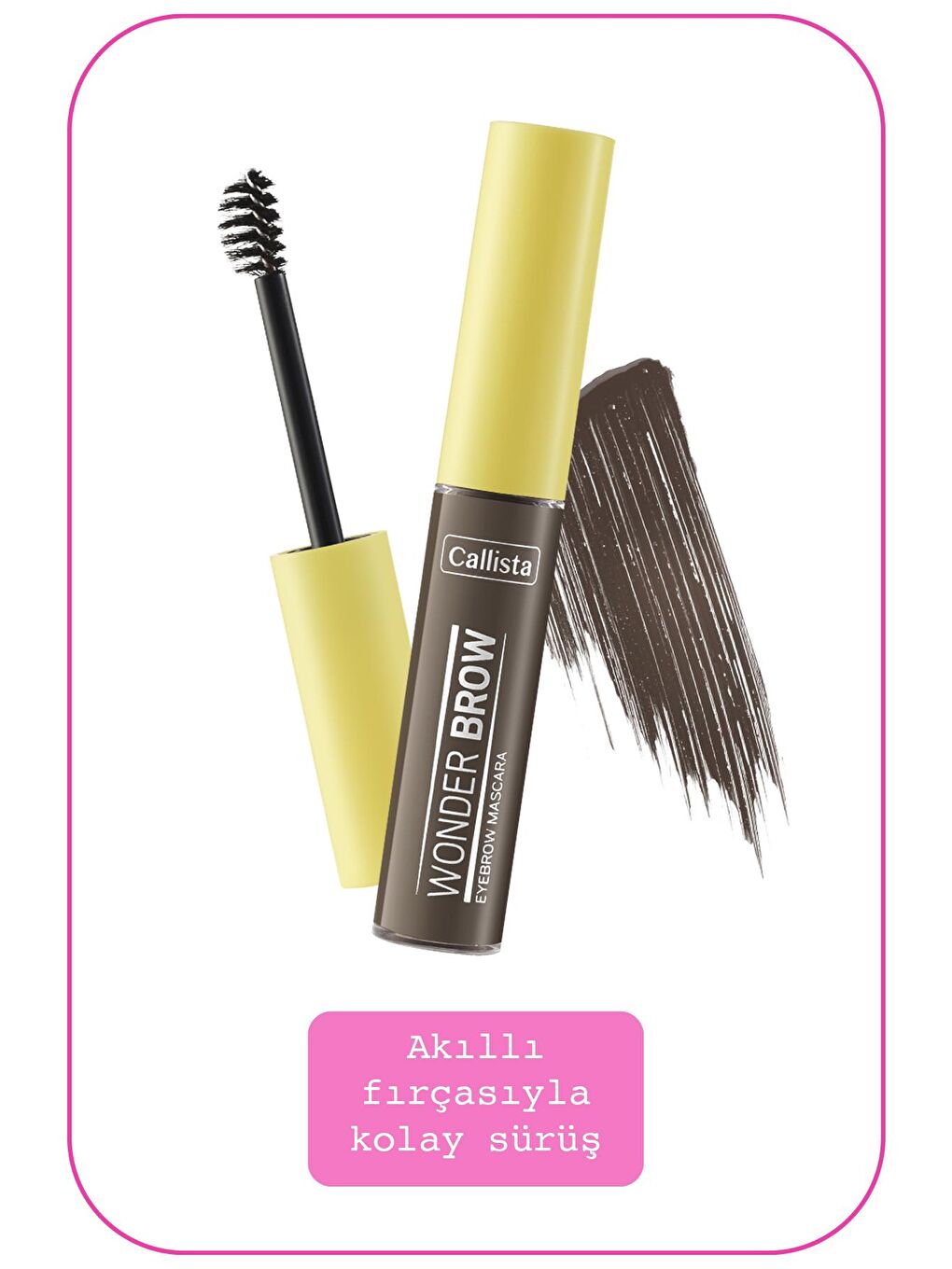 Callista Koyu Kahve Wonder Brow Eyebrow Mascara Kaş Maskarası 03 Koyu Kahve - 1