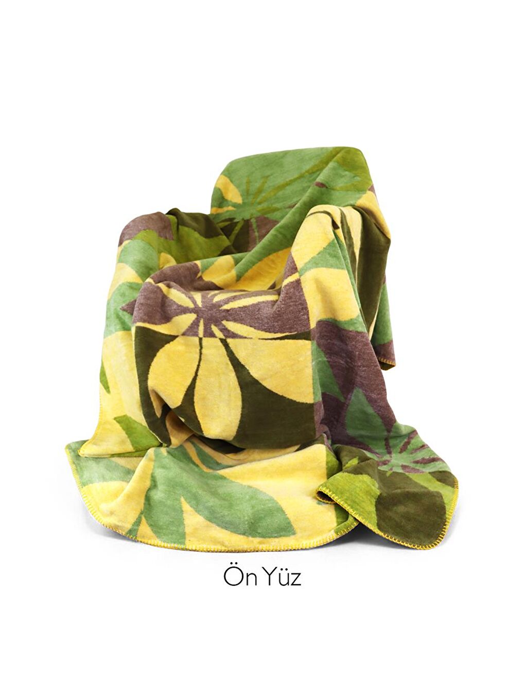 Karışık Botanik Çift Kişilik Battaniye 200 x 220 cm-5