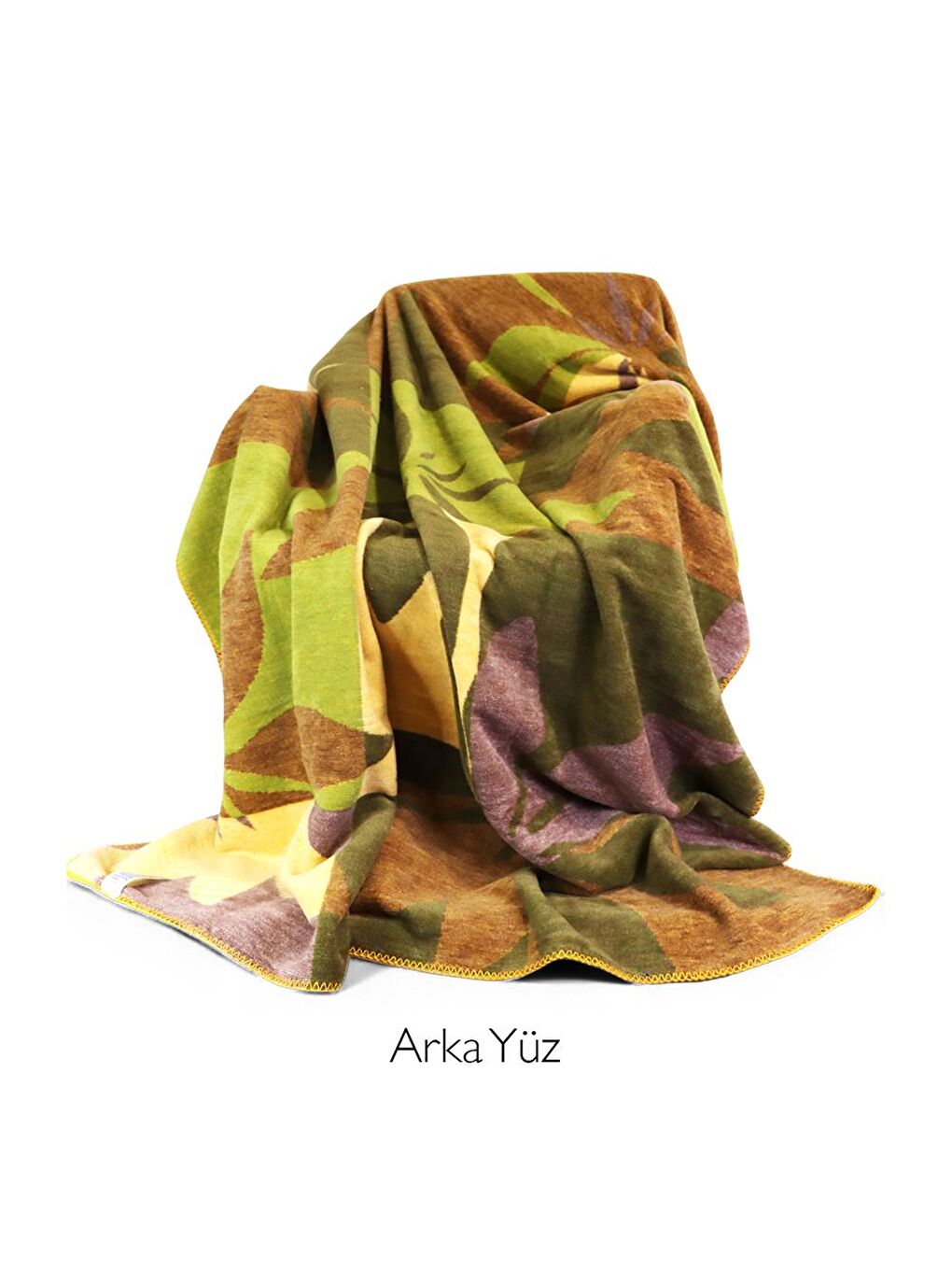 Karışık Botanik Çift Kişilik Battaniye 200 x 220 cm-6