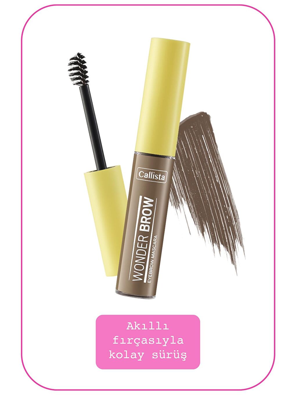 Callista Açık Kahve Wonder Brow Eyebrow Mascara Kaş Maskarası 01 Açık Kahve - 1