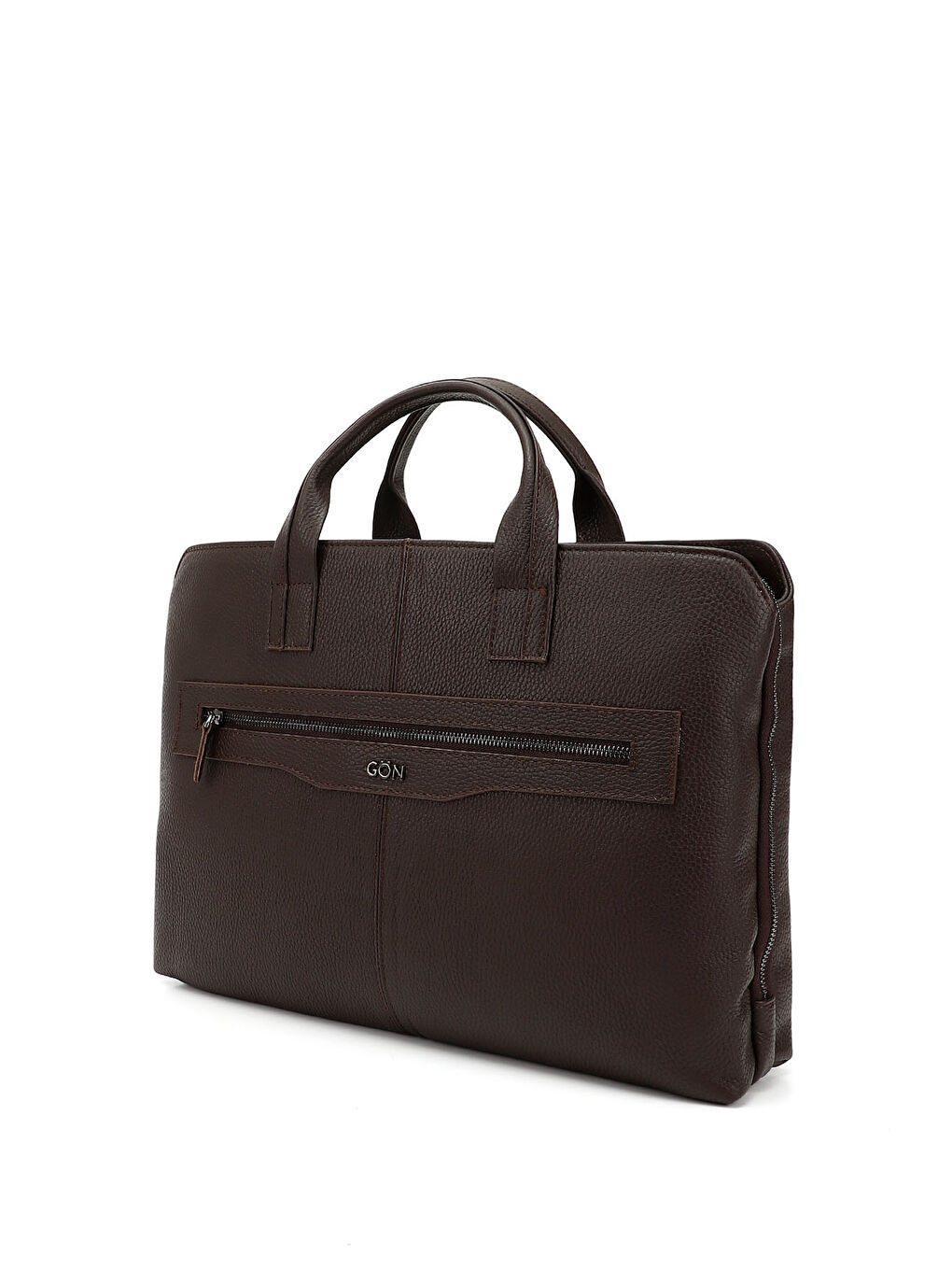 Kahverengi Unisex ORTA KAHVERENGİ Hakiki Deri Notebook Ve Evrak Çantası-2