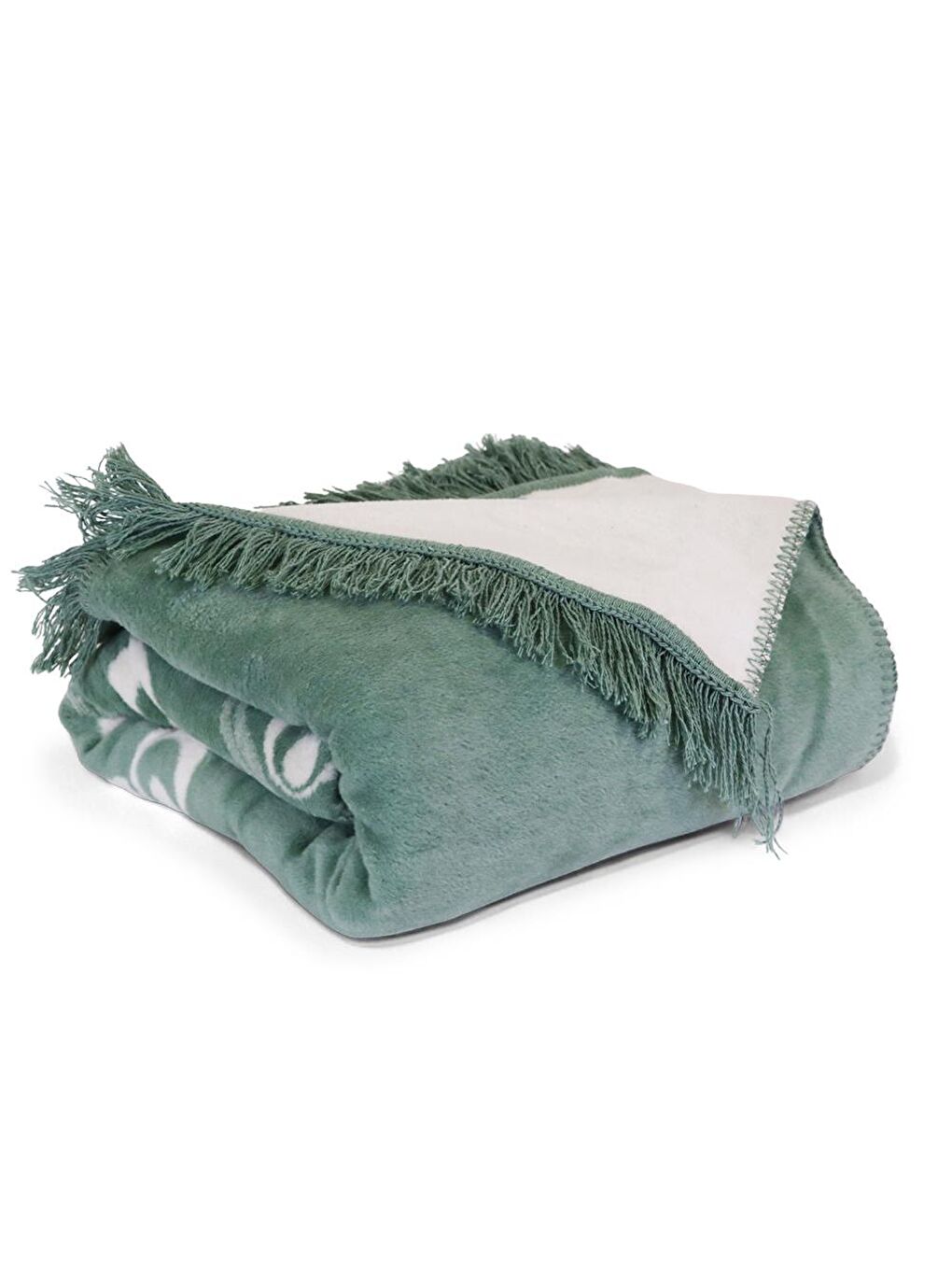 Çintemani Yeşil Tek Kişilik Battaniye 150 x 200 cm-2