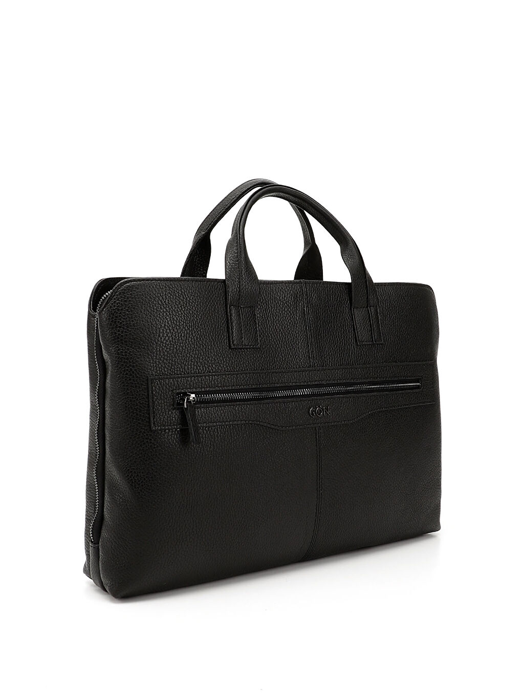 Mor Unisex ZÜMRÜT-SİYAH Hakiki Deri Notebook Ve Evrak Çantası-1