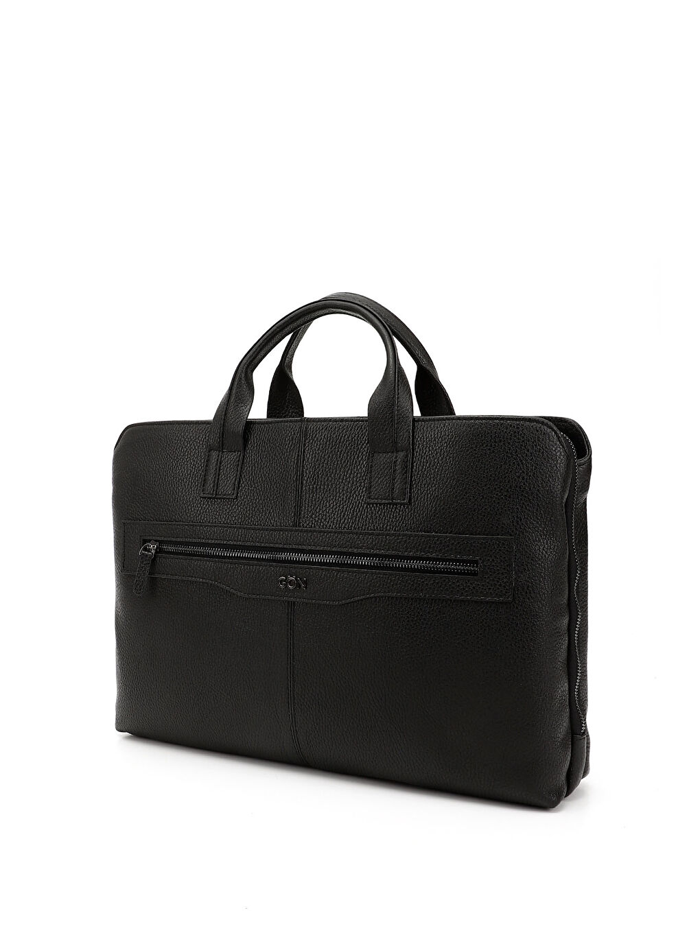 Mor Unisex ZÜMRÜT-SİYAH Hakiki Deri Notebook Ve Evrak Çantası-2