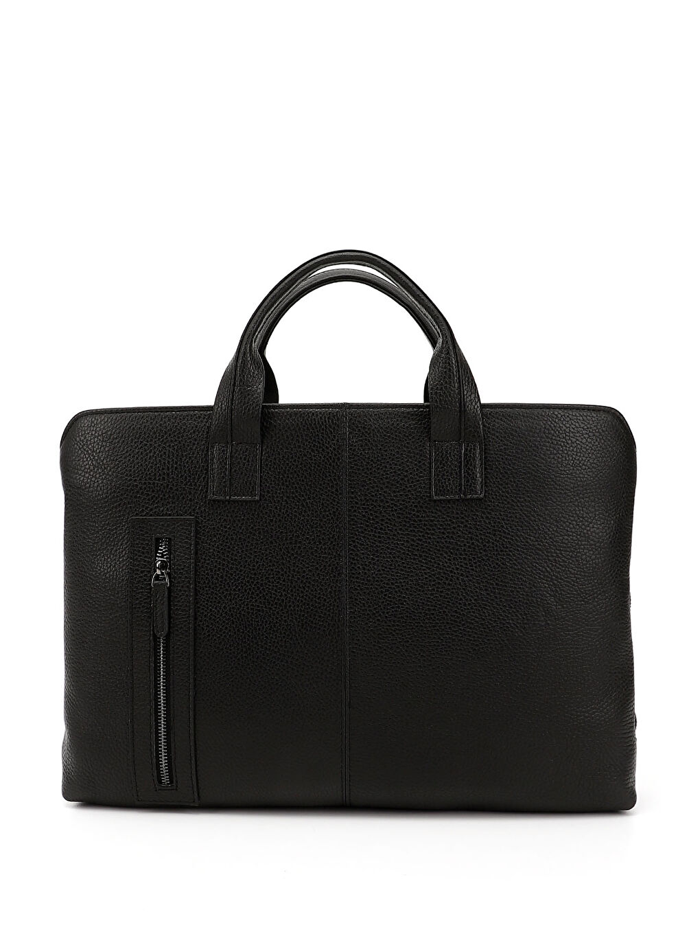 Mor Unisex ZÜMRÜT-SİYAH Hakiki Deri Notebook Ve Evrak Çantası-3