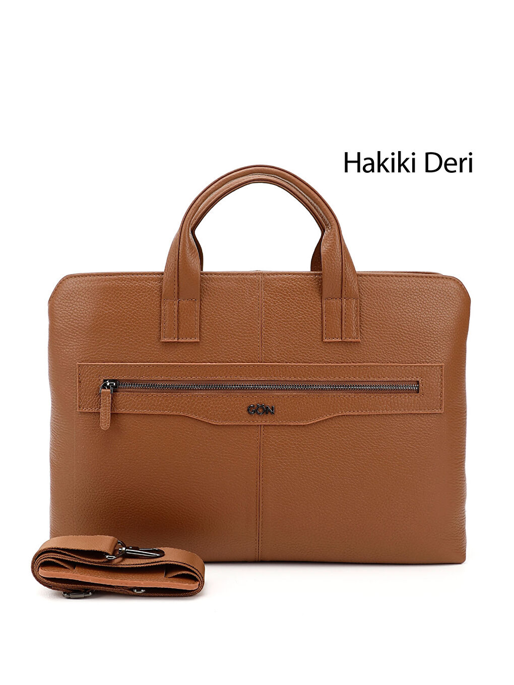 Kahverengi Unisex TABA Hakiki Deri Notebook Ve Evrak Çantası