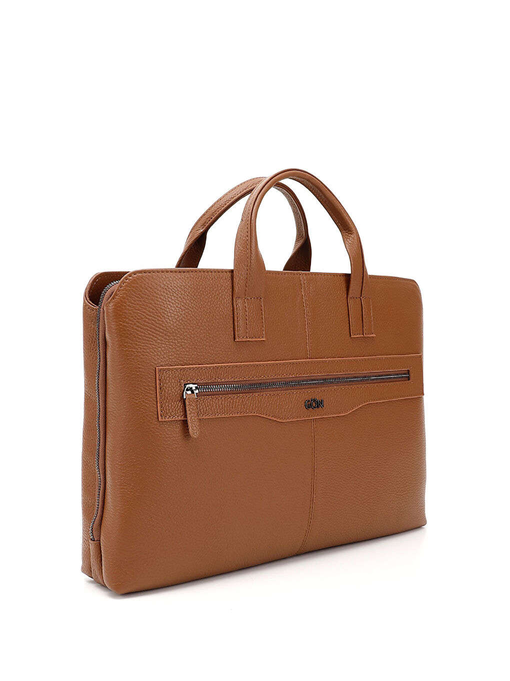 Kahverengi Unisex TABA Hakiki Deri Notebook Ve Evrak Çantası-1