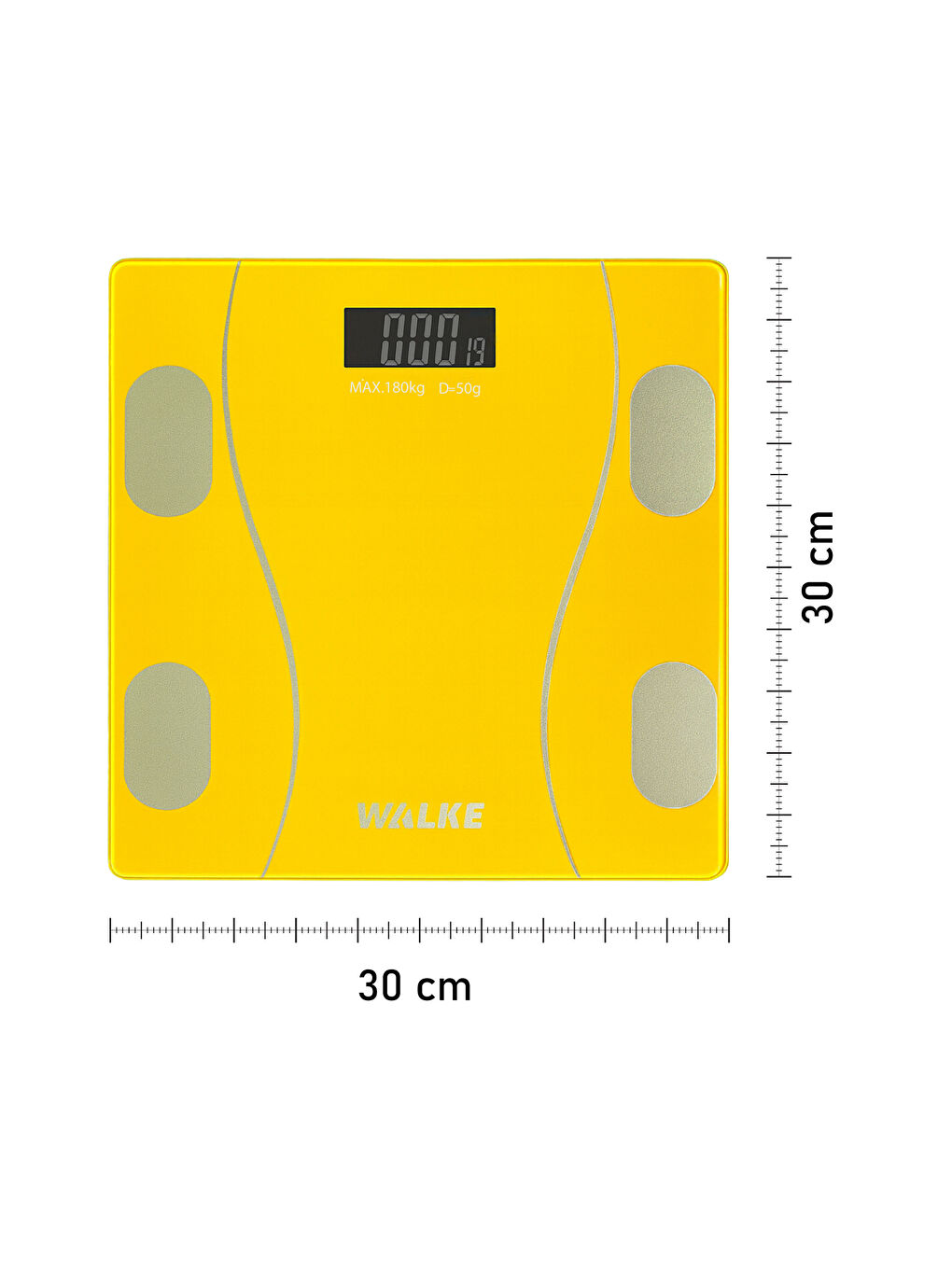 Premium Uygulama Bağlantılı Akıllı Baskül Sarı-1