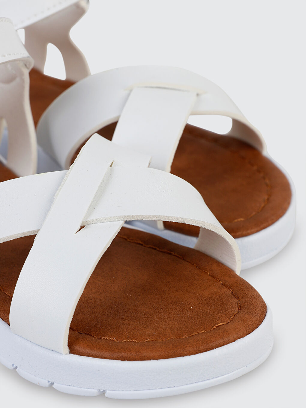 Girls Kız Çocuk Sandalet 31-35 Numara Beyaz-3