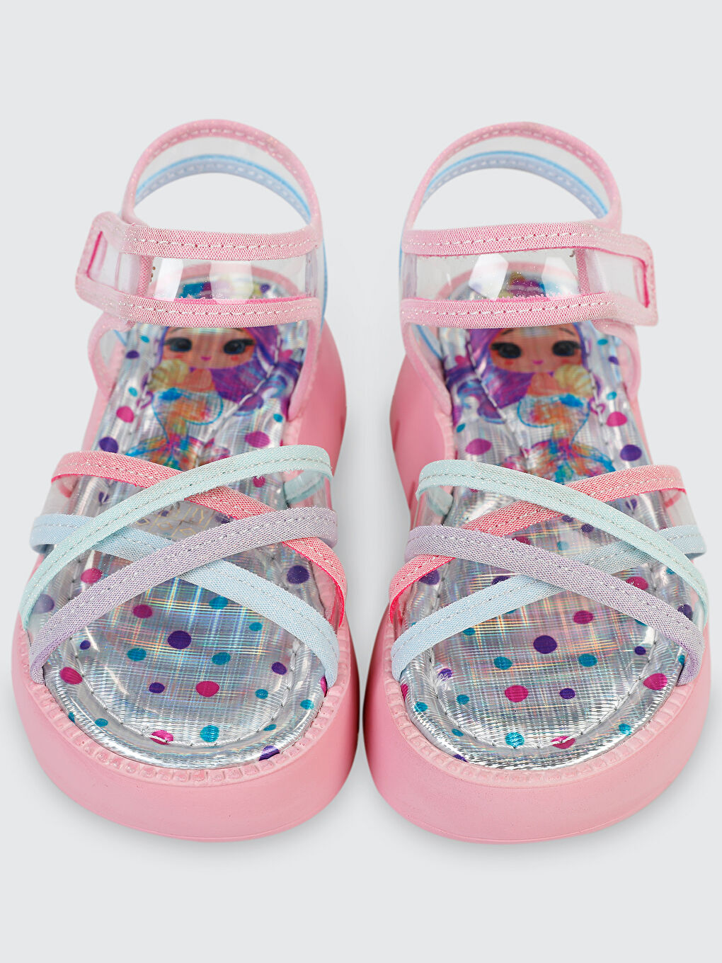 Girls Kız Çocuk Sandalet 26-30 Numara Pembe-2