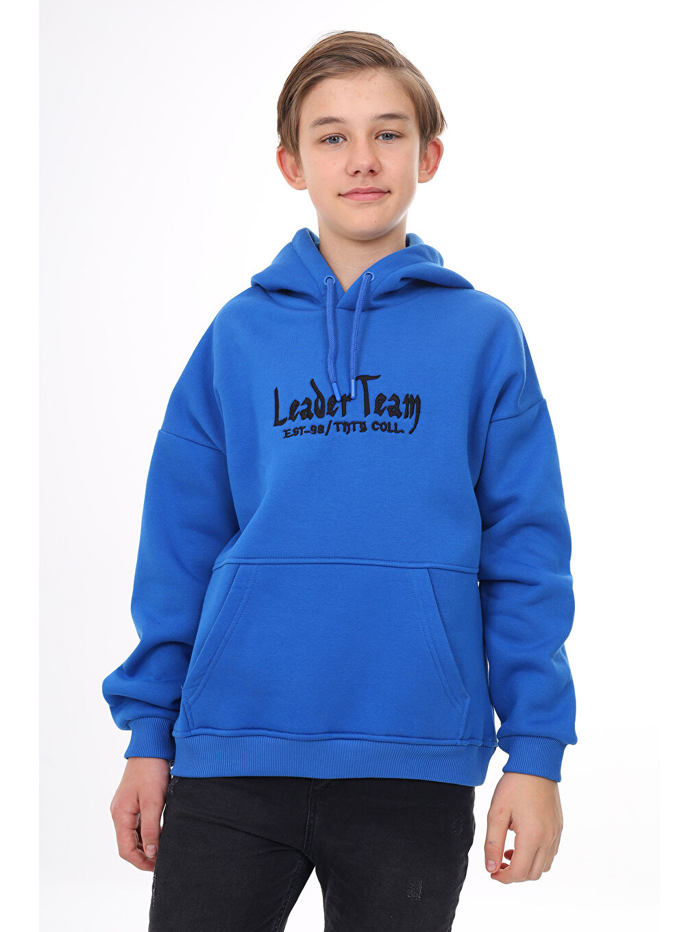 Toontoykids Mavi Erkek Çocuk Nakışlı Sweatshirt