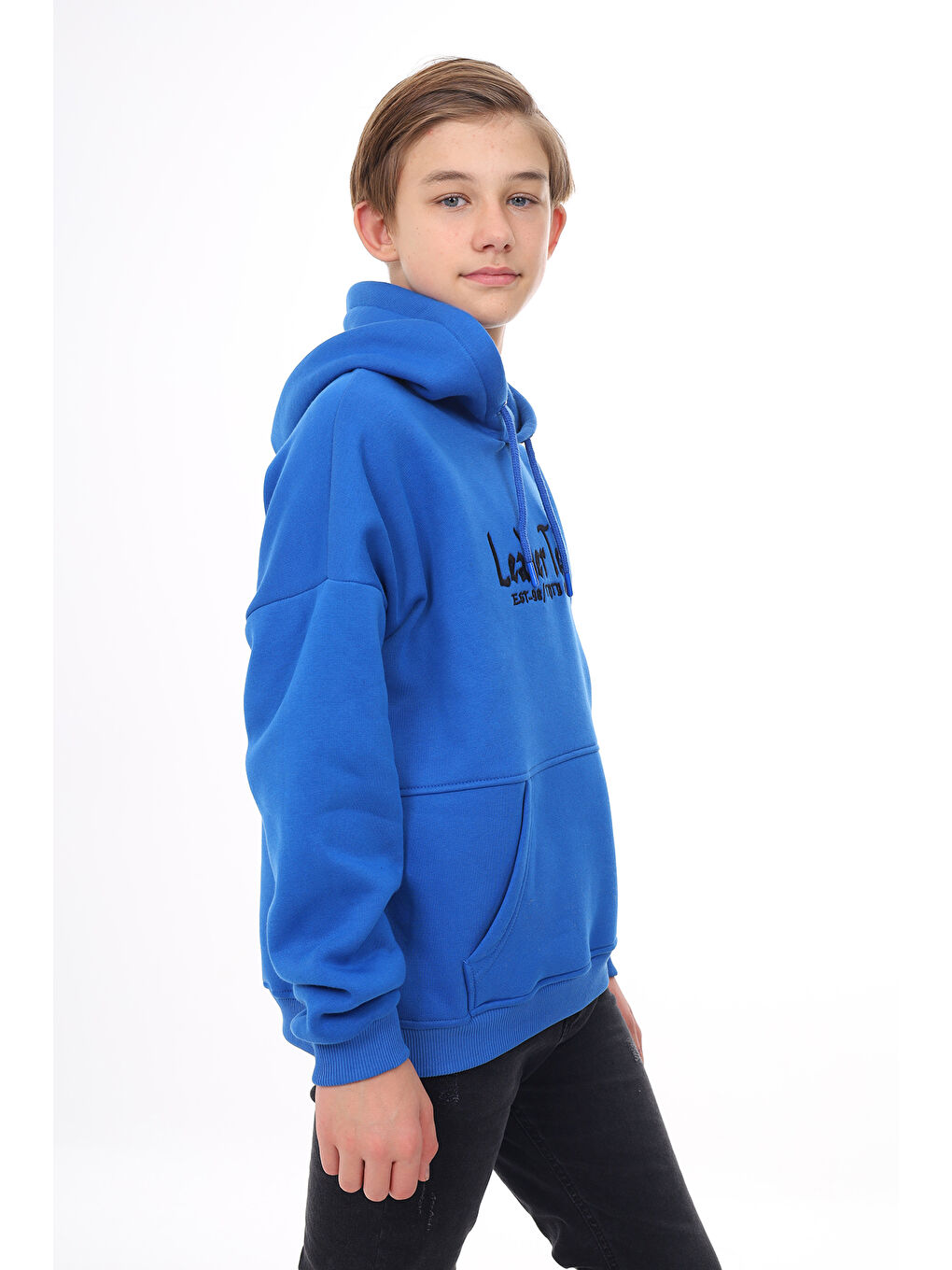 Toontoykids Mavi Erkek Çocuk Nakışlı Sweatshirt - 2