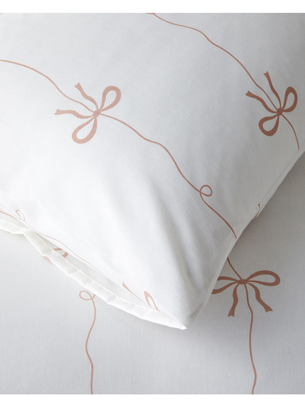 Pembe Pretty Charm Kolay Ütülenir Çarşaflı Çift Kişilik Nevresim Takımı 200x220 cm Pudra-4