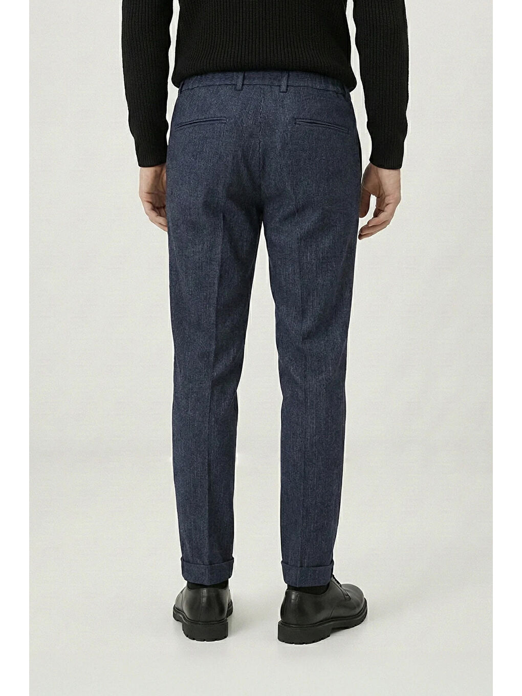 Mavi Giotelli Erkek Comfort Kalıp Açık Lacivert Armürlü Klasik Kumaş Normal Bel Pantolon-4