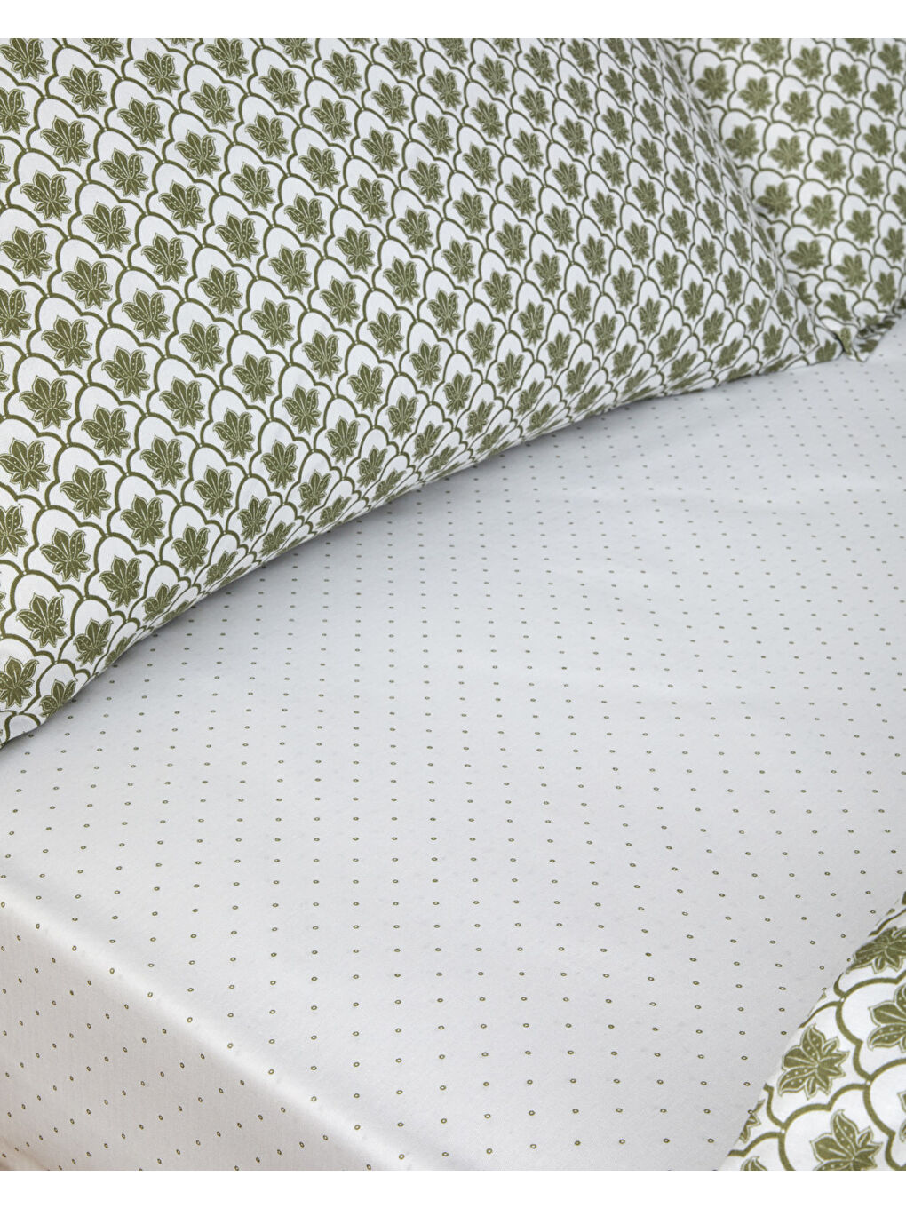 Chic Bloom Kolay Ütülenir Çift Kişilik Nevresim Takımı 200x220 cm Yeşil-3