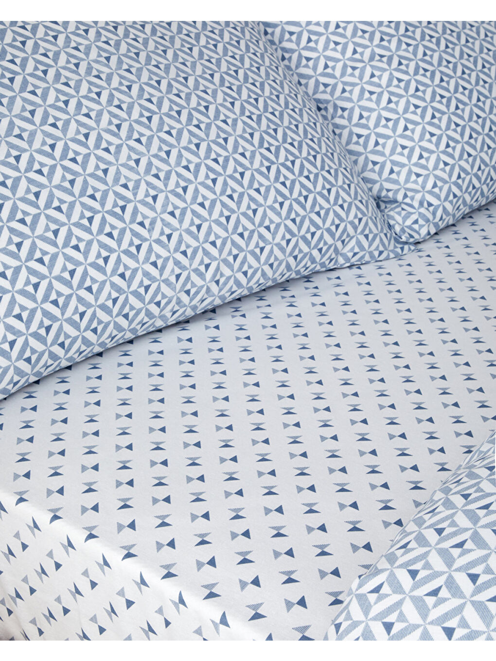 Symetra Kolay Ütülenir Çarşaflı Çift Kişilik Nevresim Takımı 200x220 cm Mavi-4