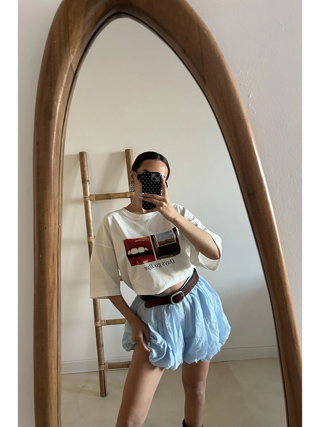 Karışık Kadın Mavi Balon Etek 1017-4139-7