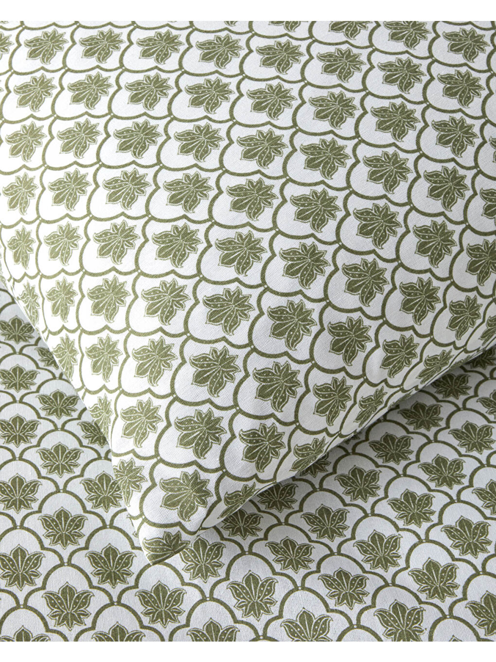 Chic Bloom Kolay Ütülenir Çift Kişilik Nevresim Takımı 200x220 cm Yeşil-4