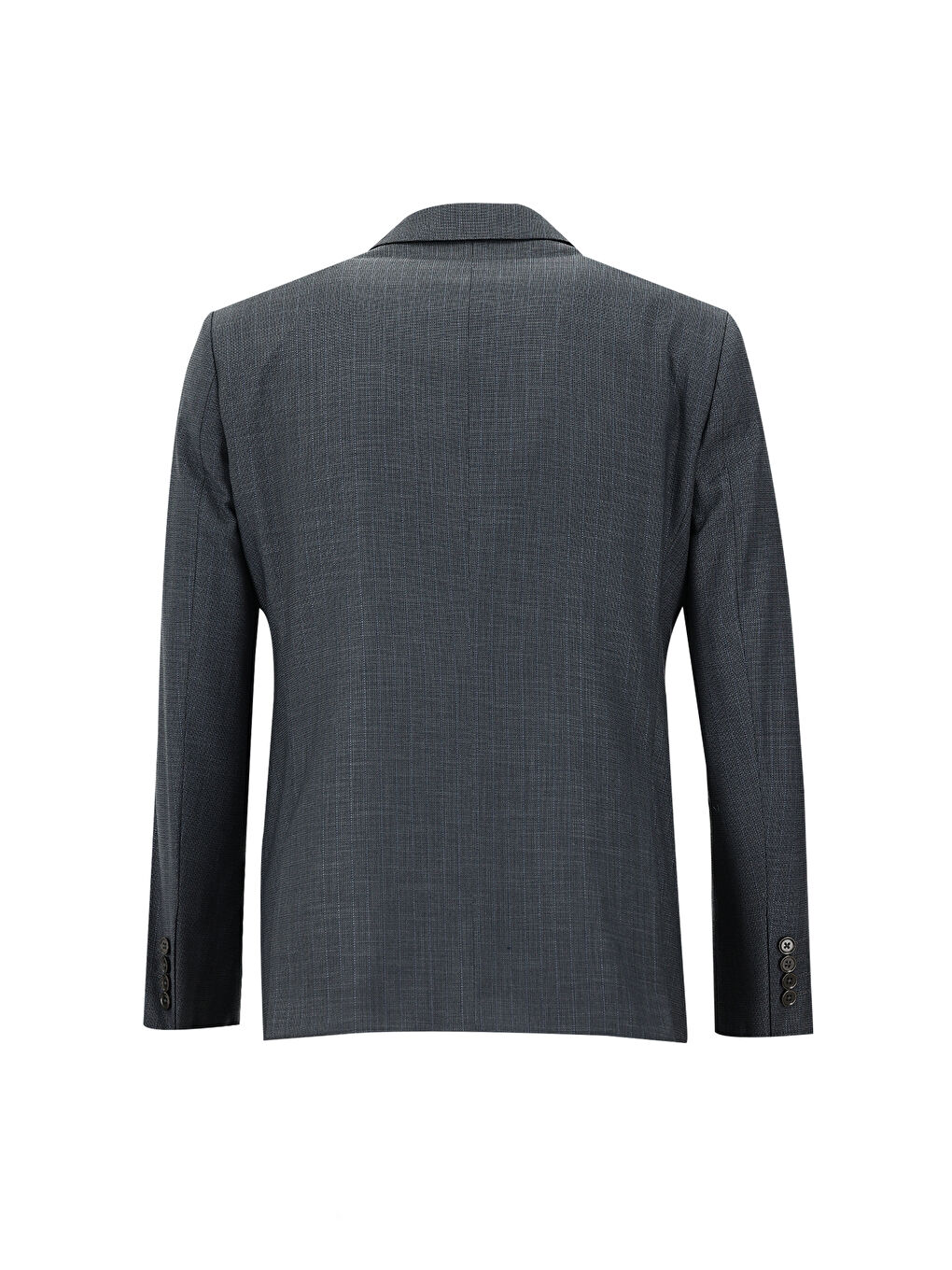 Antrasit Slim Fit Dar Kesim Klasik Desenli Takım Elbise-2
