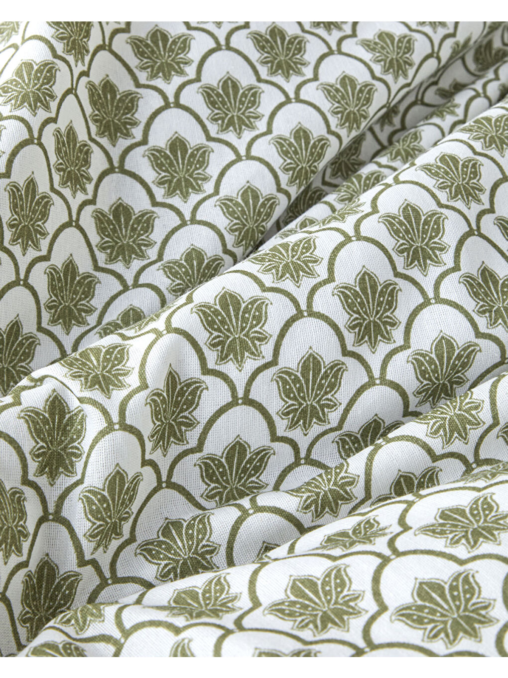 Chic Bloom Kolay Ütülenir Çift Kişilik Nevresim Takımı 200x220 cm Yeşil-5