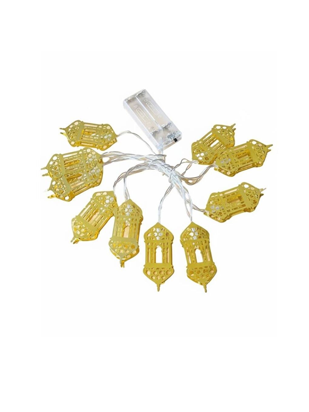 Pembe Ramazan Temalı Kandil Fgürlü LED Işık – Sıcak Sarı Işık 2 m-1