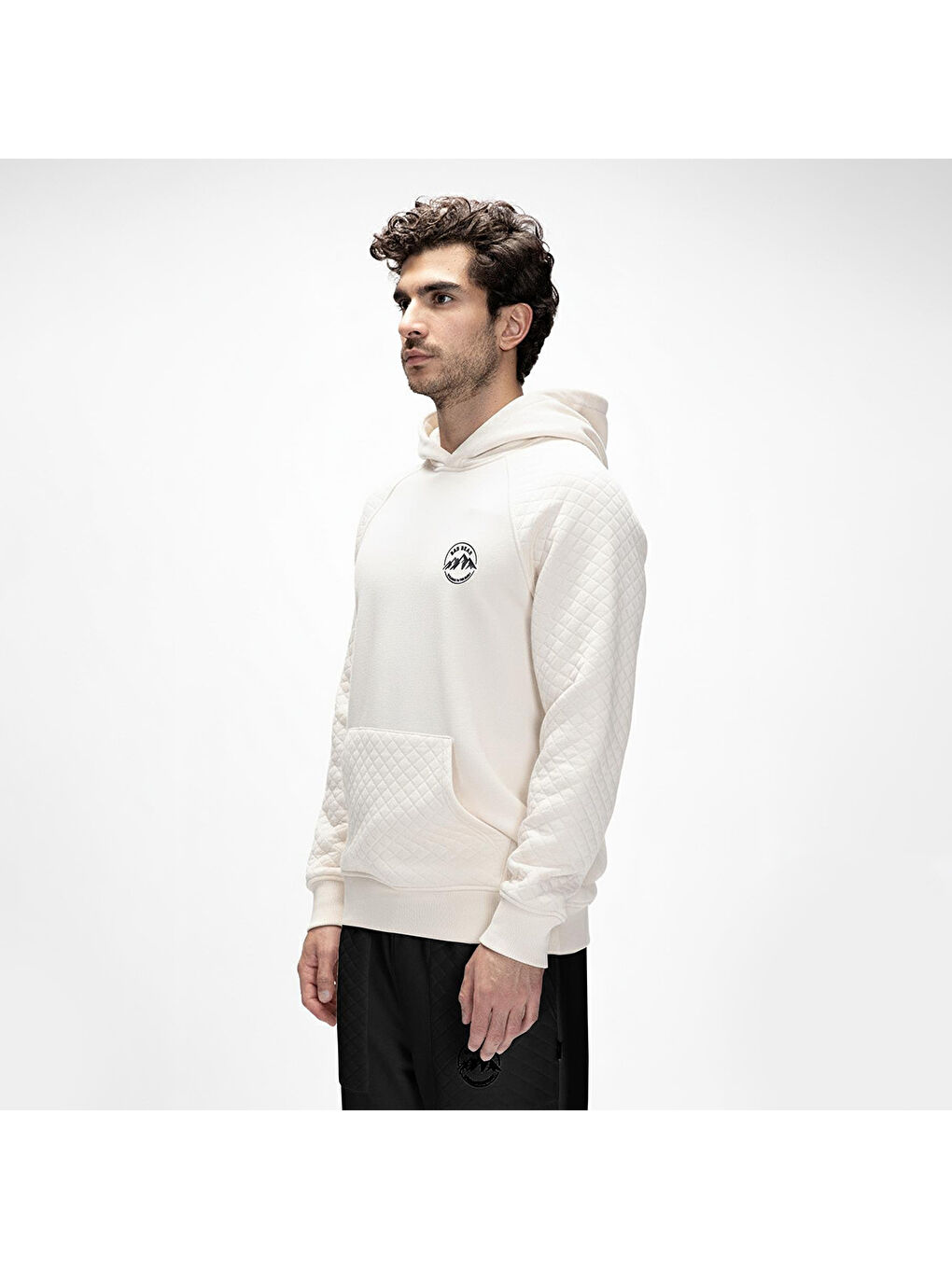 Grass Erkek Ekru Kapüşonlu Sweatshirt-1