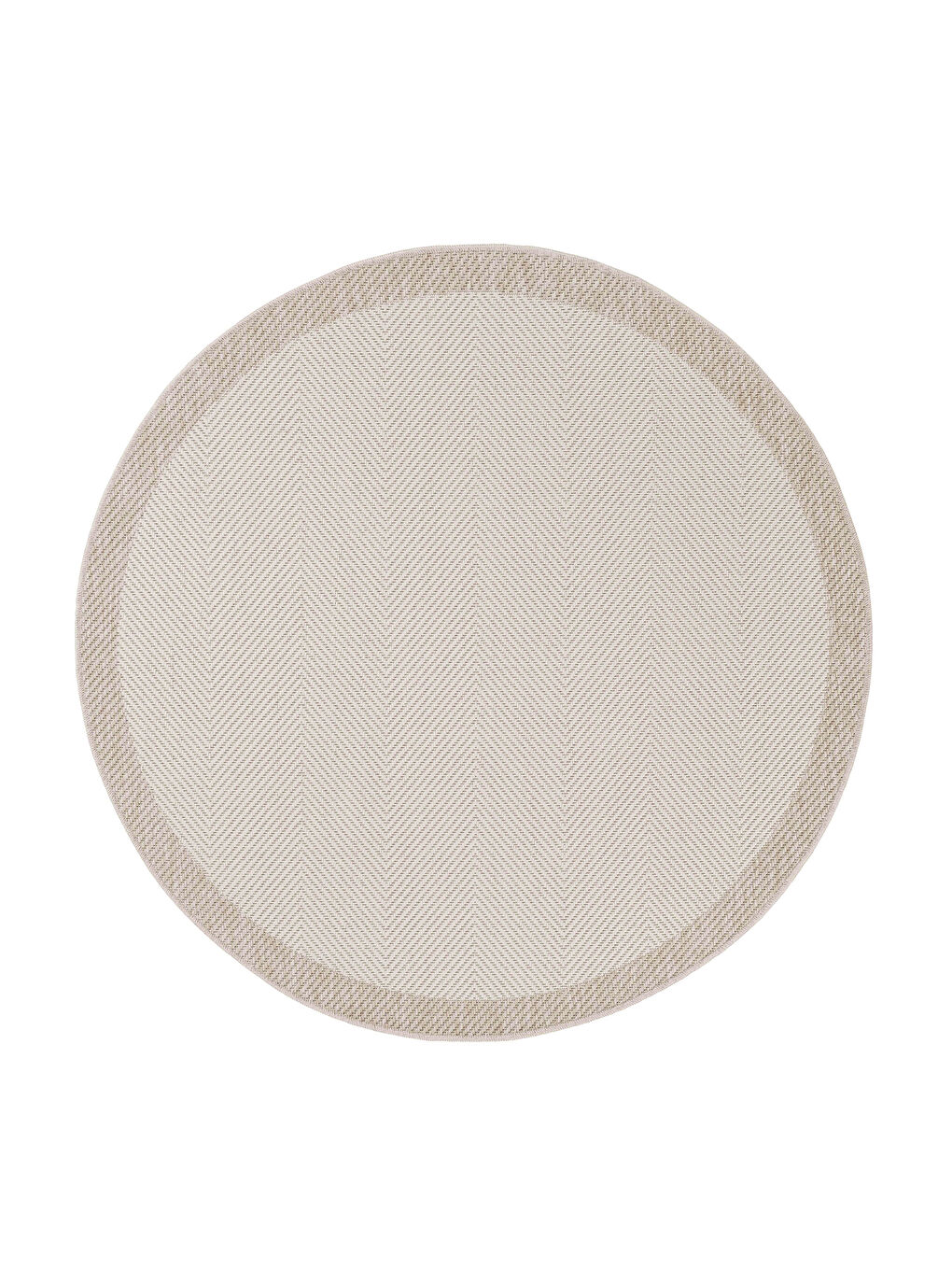 Sisalux 3084 Krem Bej Yuvarlak Sisal Dokuma Jüt Kilim Hav Toz Vermez Mutfak Oda Halısı-160x160-4