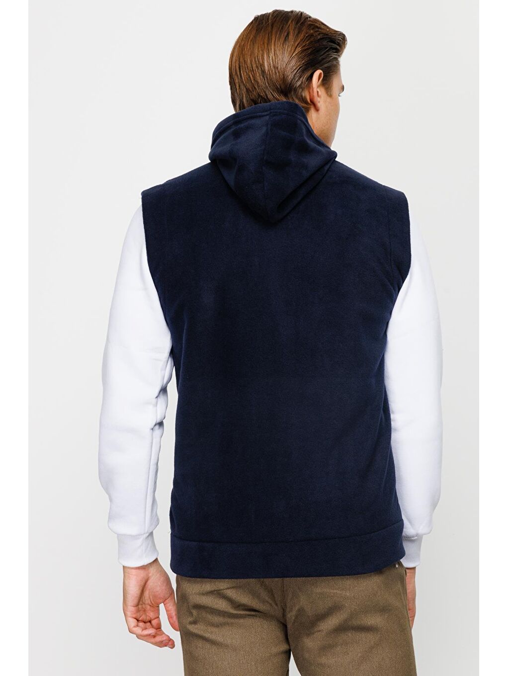 Erkek Lacivert Yelek Polar-1
