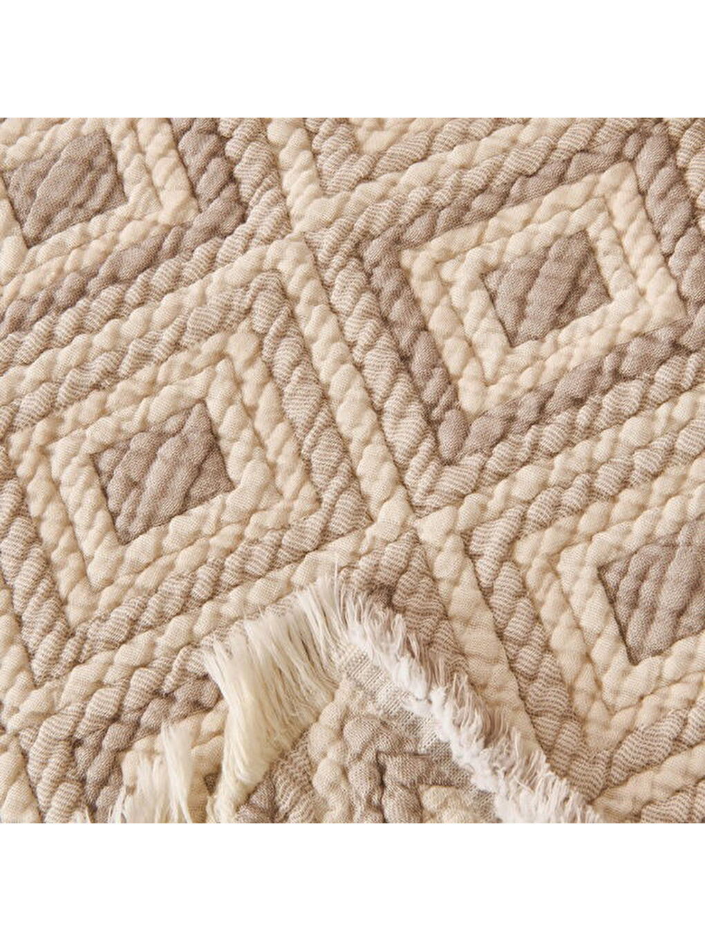 Soft Tamyr Çift Kişilik Yatak Örtüsü Seti - Bej - 230x250 cm-2