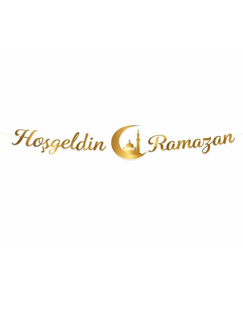 Hoşgeldin Ramazan Dekorasyon Seti – Yeşil Beyaz Süsleme Seti-1