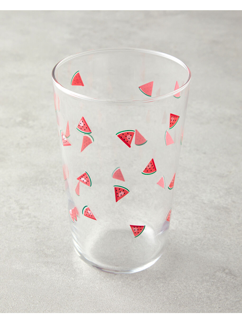 Watermellies Cam 3'lü Bardak 400 ml Kırmızı-2