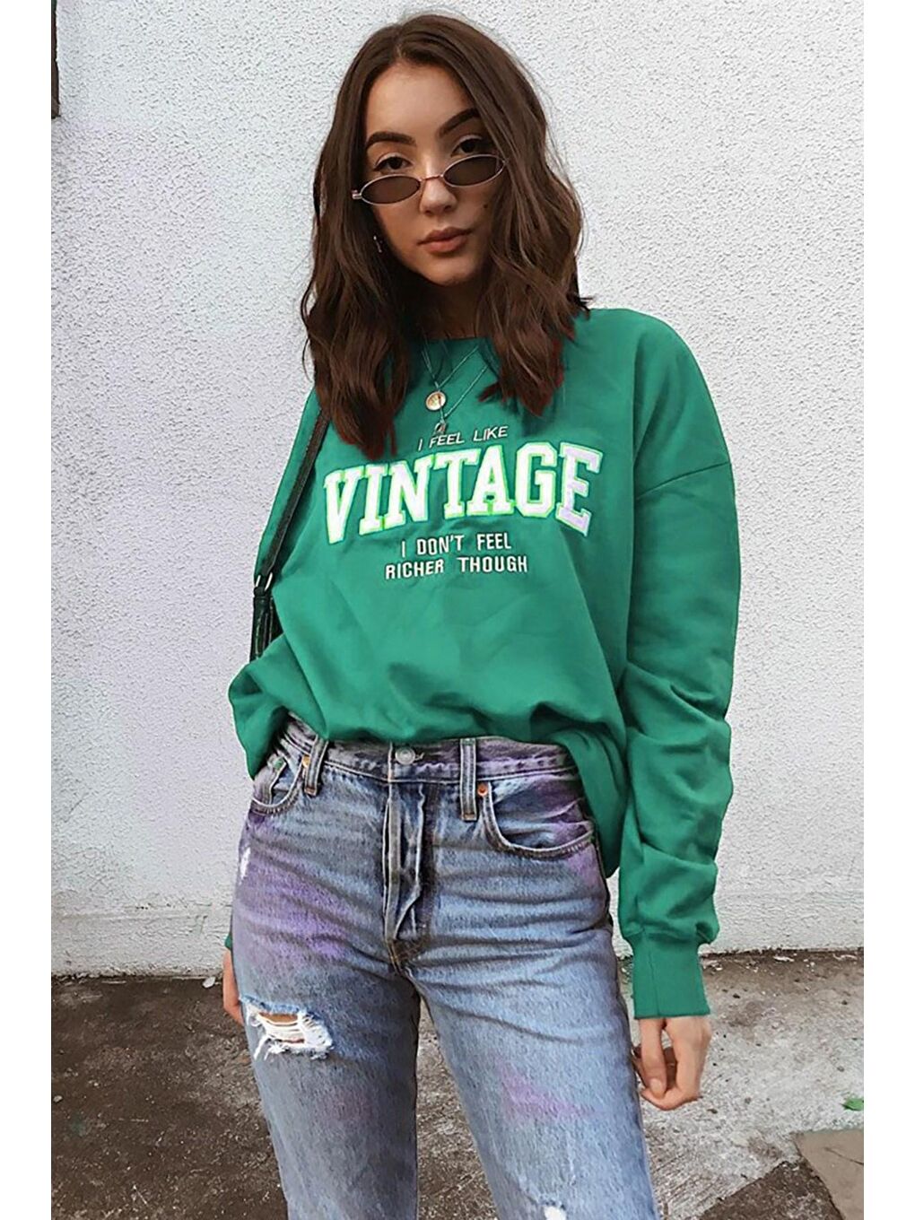 Yeşil Sweatshirt Mg970