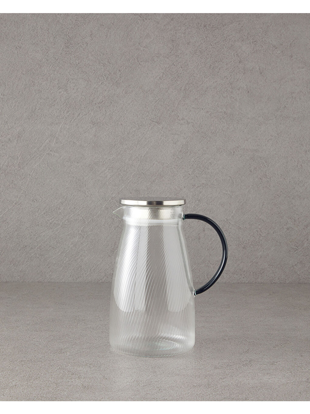 Renksiz Detroit Borosilikat Cam Sürahi 1400 ml Şeffaf