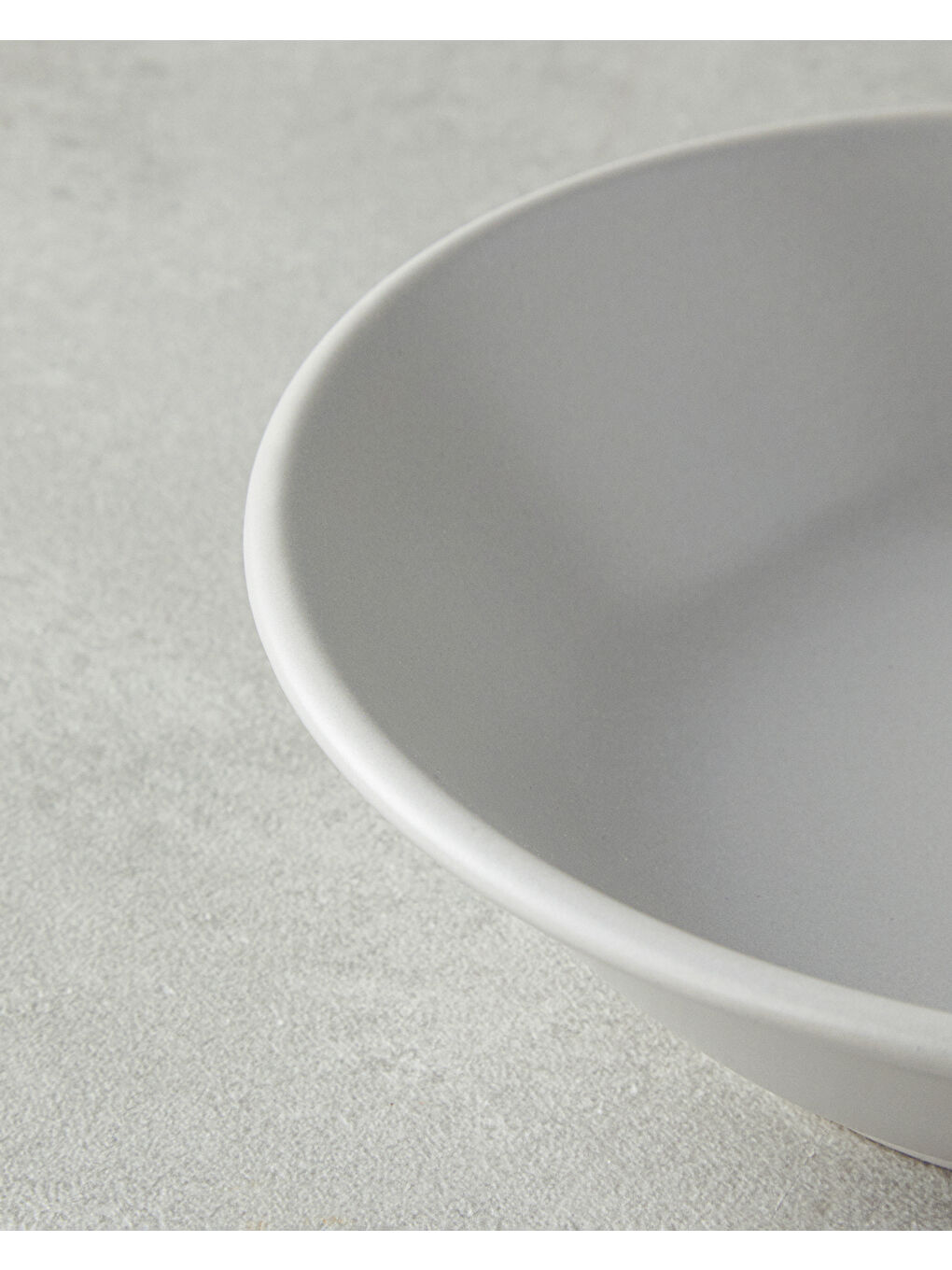 Mile Seramik Çukur Tabak 18 cm Gri-2