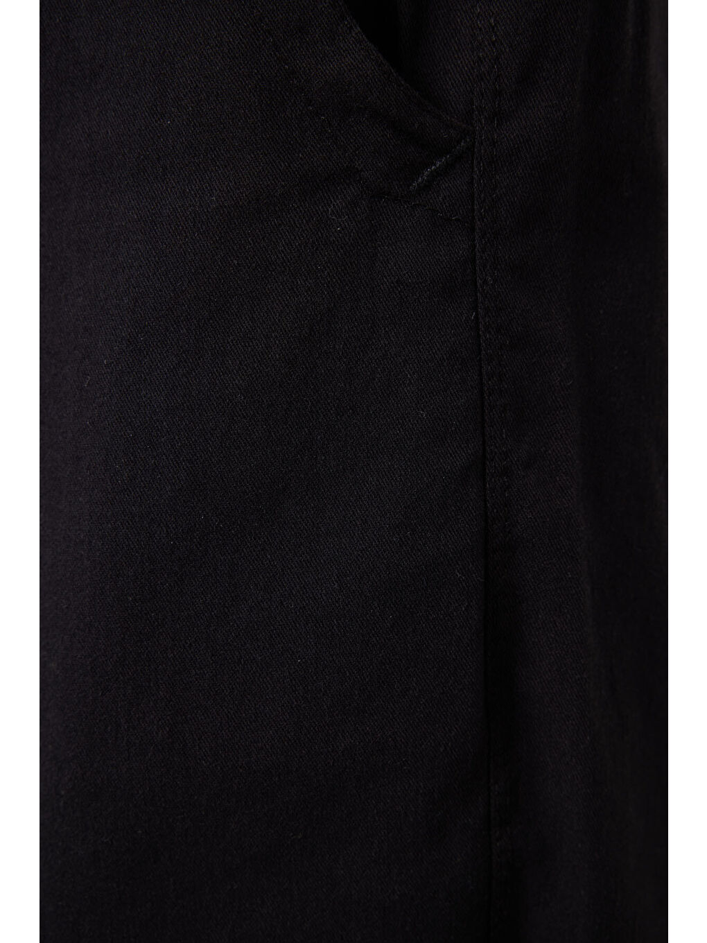 Siyah Standart Fit Dokuma Hafif Esnek Chino Erkek Şort - 81293-2