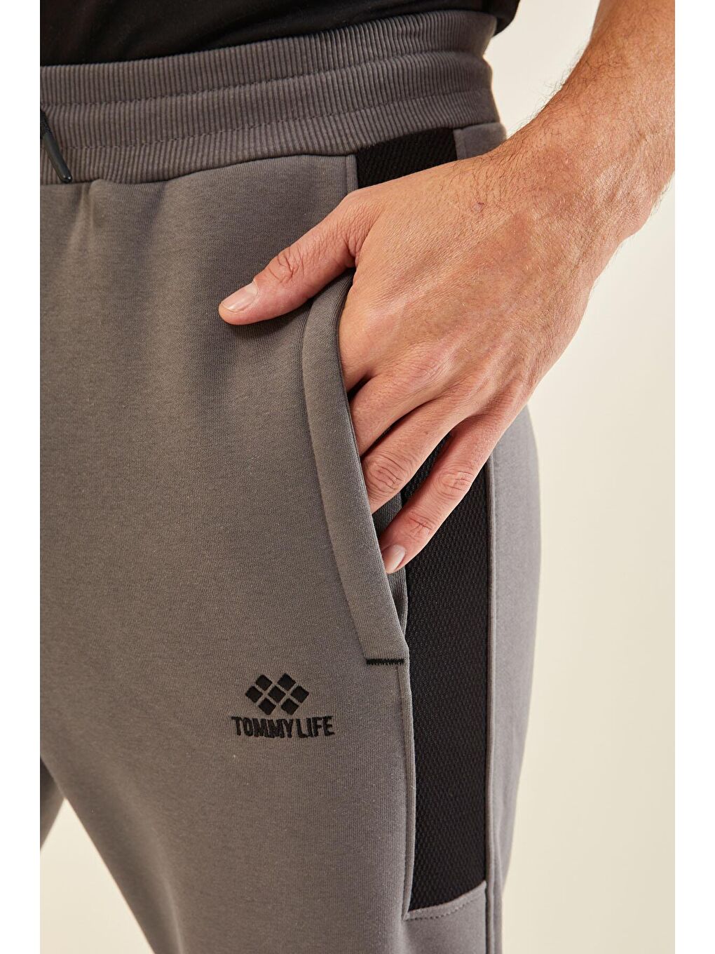 Koyu Gri Şardonlu Erkek Eşofman Alt - 82118-4