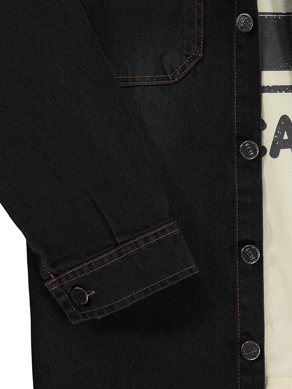 Boys Kapüşonlu Tişörtlü 10-13 Yaş Gömlek - Gri 13-14 Yaş-1