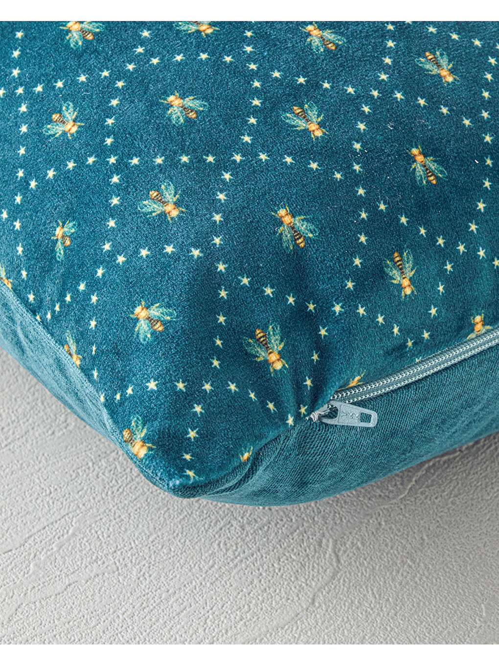 Polen Baskılı Dekoratif Kırlent 35x55 cm Yeşil-1