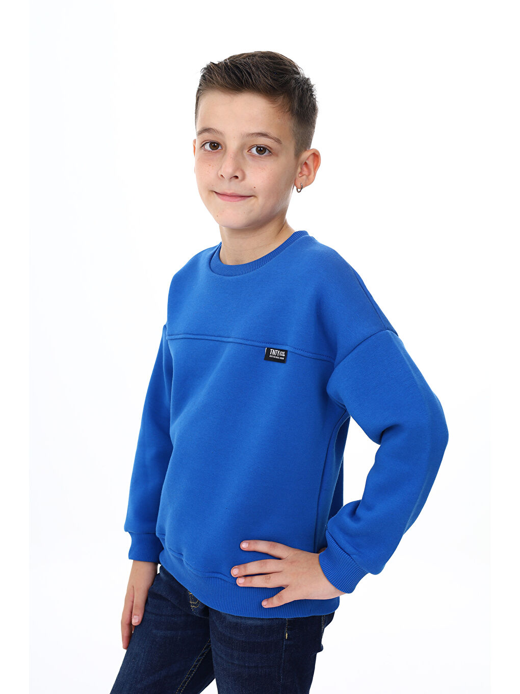 Toontoykids Mavi Erkek Çocuk Sweatshirt - 1